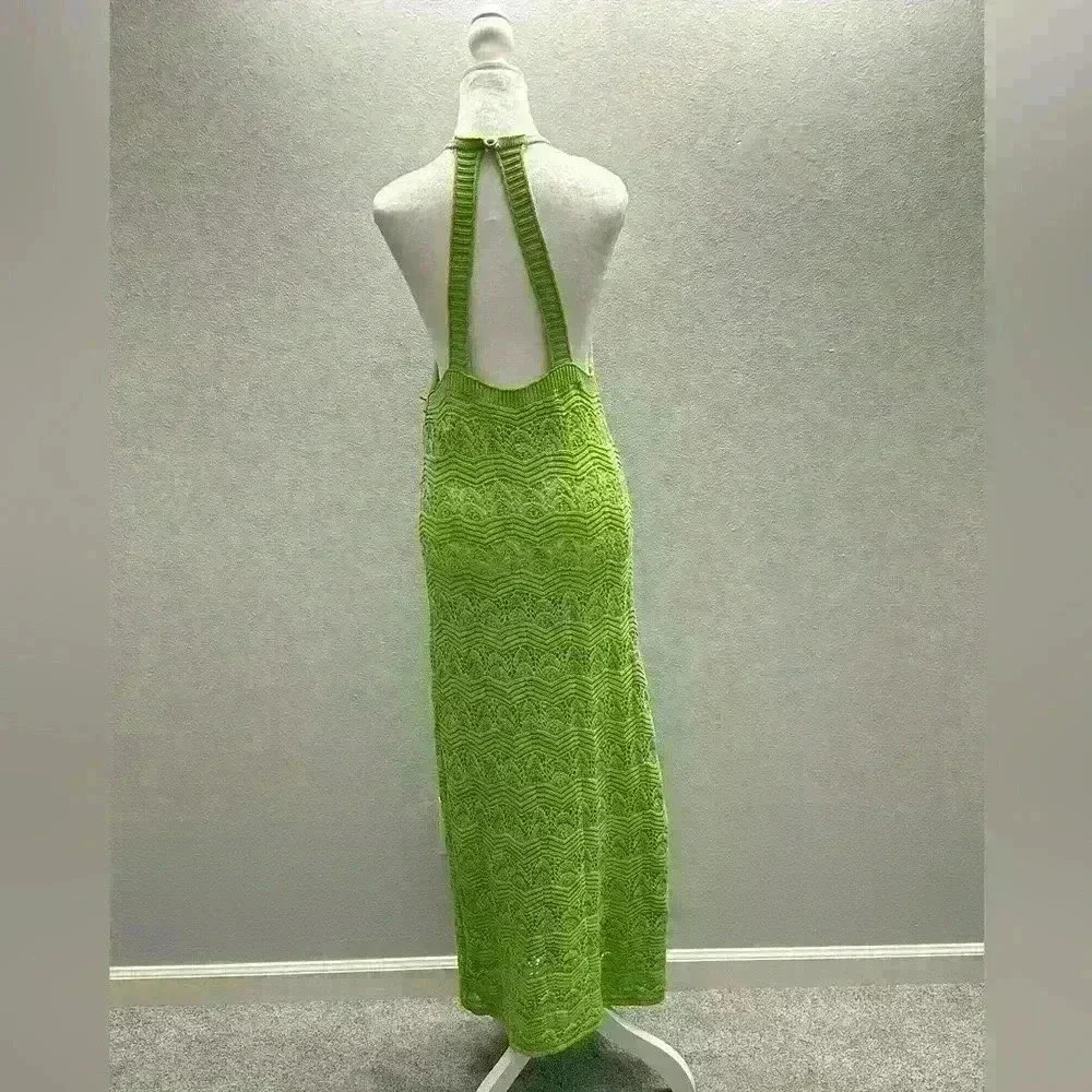 NWT House‎ of Harlow Crochet Lime Green Dress Size M - Picture 4 of 7